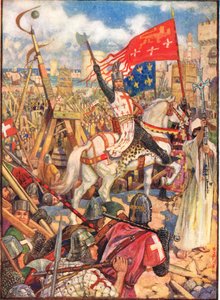 Richard Cœur de Lion aux croisades, illustration de 