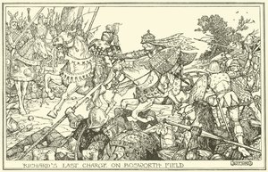 La dernière charge de Richard à Bosworth Field - Henry Justice Ford