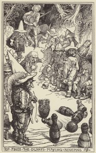 Rip trouve les nains jouant aux quilles - Henry Justice Ford