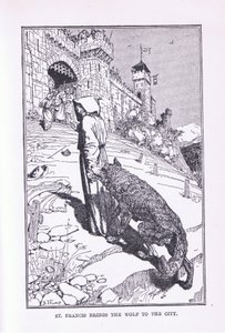 Saint François amène le loup à la ville - Henry Justice Ford