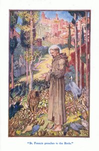 Saint François prêche aux oiseaux - Henry Justice Ford