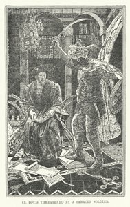 Saint Louis menacé par un soldat sarrasin - Henry Justice Ford