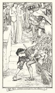 Le jardinier obtient la pomme (gravure) - Henry Justice Ford