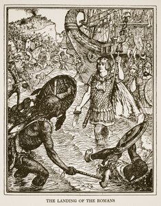 Le débarquement des Romains, illustration de 
