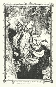 La princesse est engloutie par la terre (gravure) - Henry Justice Ford