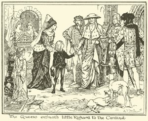 La reine confie le petit Richard au cardinal - Henry Justice Ford