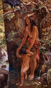 La fille le baignait chaque matin dans la piscine - Henry Justice Ford