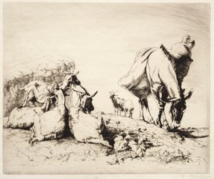 Un bord de route en Espagne - Henry Keller