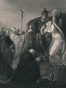 Saint Augustin devant Ethelbert, milieu 19ème siècle - Henry Lemon