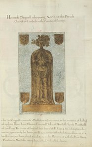 Pierre tombale en marbre de Lord Thomas Howard Duc de Norfolk, 1637