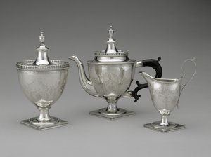 Théière, sucrier et pot à crème - Henry Lupp