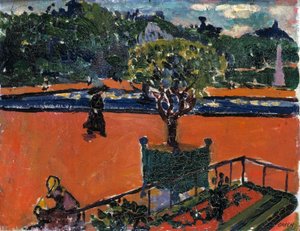 Dans les jardins du Luxembourg, 1910-1912 - Henry Lyman Saÿen