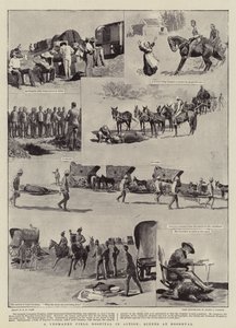 Un hôpital de campagne de la Yeomanry en action, scènes à Roodeval