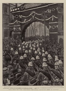 Retour de la Guerre, accueil des Canadiens Royaux à Halifax - Henry Marriott Paget