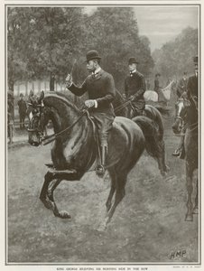 La promenade quotidienne du roi George dans Hyde Park - Henry Marriott Paget