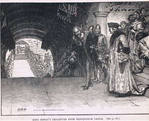 Départ du roi Henri de Henningham Castle 1506