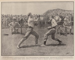 Heures de loisir avec la force du général Gatacre, un match de boxe à Sterkstroom - Henry Marriott Paget