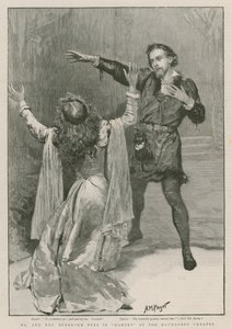 M. et Mme Beerbohm Tree dans Hamlet au Haymarket Theatre - Henry Marriott Paget