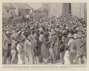 Les Horreurs de la Guerre, nourrissant les Réfugiés Affamés de Santiago à Caney - Henry Marriott Paget