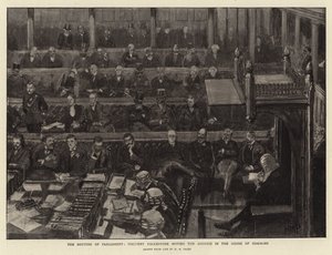 Réunion du Parlement, le vicomte Folkestone proposant l