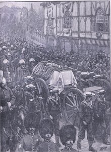 Les funérailles de la Reine, la dernière étape, illustration de l