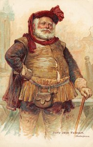 Sir John Falstaff, personnage comique de William Shakespeare (impression) - Henry Marriott Paget