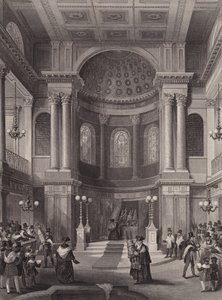Célébration de la fête des Tabernacles, synagogue juive, Great St Helen