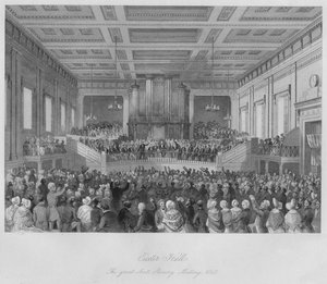 Exeter Hall. La grande réunion anti-esclavagiste, 1841, vers 1841 - Henry Melville