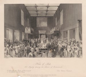 Sa Majesté ouvrant la session du Parlement - Henry Melville