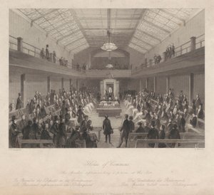 Chambre des communes / Le président réprimandant une personne au barreau - Henry Melville