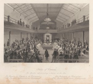 Chambre des communes / Le président réprimandant une personne au barreau - Henry Melville