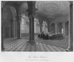 Le Salon de la Banque. Cour du Gouverneur et Compagnie, vers 1841 - Henry Melville
