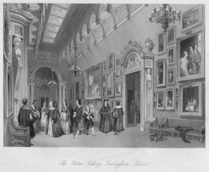 La Galerie des Peintures, Palais de Buckingham, vers 1841