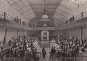 Le Président réprimandant une personne au barreau de la Chambre des communes, Westminster, Londres - Henry Melville