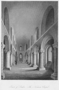 Tour de Londres - La chapelle normande, vers 1841