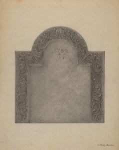 Plaque de cheminée en fer - Henry Meyers