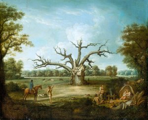 Le chêne Fairlop, forêt de Hainault, 1816 - Henry Milbourne