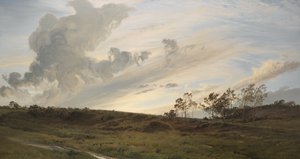 Une soirée sauvage après la pluie, Yorkshire - Henry Moore