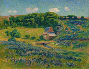 Ferme dans la campagne bretonne - Henry Moret