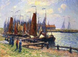 Le Port de Volendam, Hollande, 1900 - Henry Moret