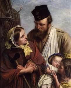 De retour à la maison, 1858