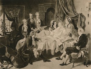 Le lit de mort de Mozart, 1910 - Henry Nelson O