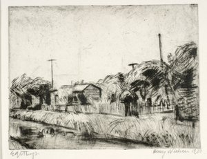 Jardins ouvriers au bord du canal - Henry Nielsen
