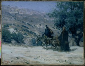 Fuite en Égypte - Henry Ossawa Tanner
