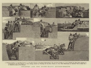 Infanterie et la pelle, tranchées hâtives - Henry Payne