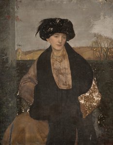 Portrait de Mme Lester de Slad Valley, Stroud, 1914 - Henry Payne