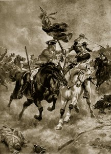 La bataille de Blenheim : La cavalerie en action, illustration de 