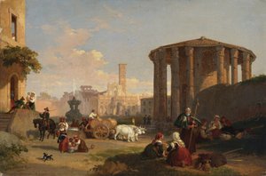 Le Temple de Vesta, la Piazza di Bocca di Verita