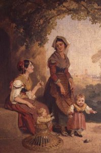Deux dames romaines et leurs enfants