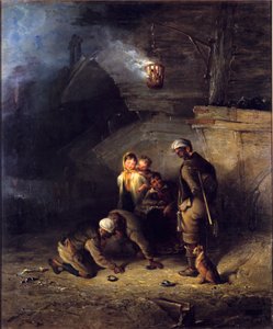 Mineurs jouant aux quilles - Henry Perlee Parker